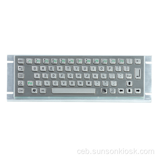 Waterproof IP65 Impormasyon Kiosk Metal Keyboard